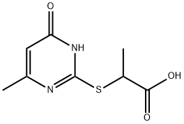 2-(6-METHYL-4-OXO-1,4-DIHYDRO-PYRIMIDIN-2-YLSULFANYL)-PROPIONIC ACID Structure