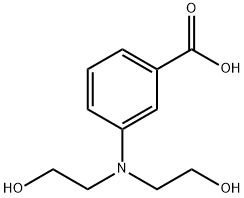 3-[BIS-(2-HYDROXY-ETHYL)-AMINO]-BENZOIC ACID 구조식 이미지