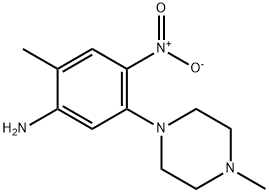 1-{5-amino-2-nitro-4-methylphenyl}-4-methylpiperazine 구조식 이미지