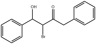 3-브로모-4-하이드록시-1,4-디페닐-2-부타논 구조식 이미지