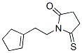 2-Pyrrolidinone,  1-[2-(1-cyclopenten-1-yl)ethyl]-5-thioxo- 구조식 이미지