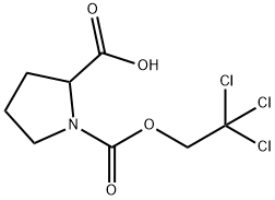 1-[(2,2,2-TRICHLOROETHOXY)CARBONYL]-PYRROLIDINE-2-CARBOXYLIC ACID Structure