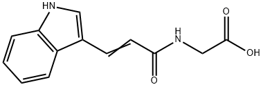 INDOLE-3-ACRYLOYLGLYCINE Structure