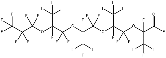PERFLUORO-2,5,8,11-TETRAMETHYL-3,6,9,12-TETRAOXAPENTADECANOYL FLUORIDE 구조식 이미지