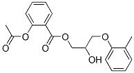 2-hydroxy-3-(2-methylphenoxy)propyl o-acetylsalicylate  Structure