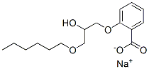 sodium 2-[3-(hexyloxy)-2-hydroxypropoxy]benzoate  Structure