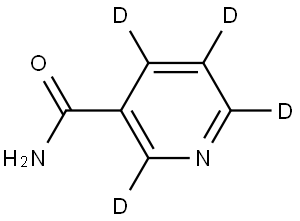 NICOTINAMIDE-2,4,5,6-D4 Structure