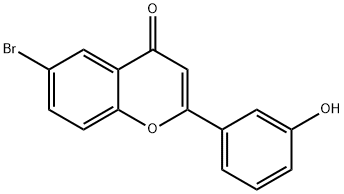 6-BROMO-2-(3-HYDROXYPHENYL)-4H-CHROMEN-4-ONE 구조식 이미지