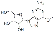 2-(2-amino-6-methoxy-purin-9-yl)-5-(hydroxymethyl)oxolane-3,4-diol Structure