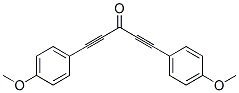 1,5-Bis(4-methoxyphenyl)-1,4-pentadiyn-3-one Structure