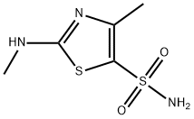 2-메틸아미노-4-메틸티아졸-5-술폰아미드 구조식 이미지