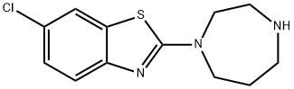 6-CHLORO-2-(1,4-DIAZEPAN-1-YL)-1,3-BENZOTHIAZOLE 구조식 이미지