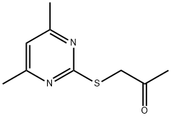 1-[(4,6-DIMETHYL-2-PYRIMIDINYL)THIO]ACETONE HYDROCHLORIDE Structure