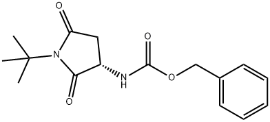 BENZYL (S)-1-TERT-BUTYL-2,5-DIOXOPYRROLIDIN-3-YLCARBAMATE Structure