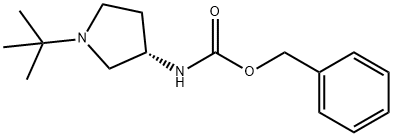 벤질(S)-1-테르트-부틸피롤리딘-3-일카바메이트 구조식 이미지