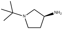 3-Pyrrolidinamine,1-(1,1-dimethylethyl)-,(3S)-(9CI) 구조식 이미지