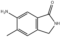 1H-Isoindol-1-one,  6-amino-2,3-dihydro-5-methyl- Structure