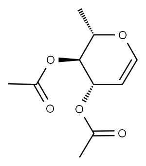 3,4-DI-O-ACETYL-6-DEOXY-L-GLUCAL Structure