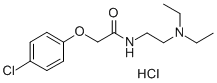 2-(4-chlorophenoxy)-N-[2-(diethylamino)ethyl]acetamide monohydrochloride Structure