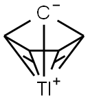 CYCLOPENTADIENYLTHALLIUM 구조식 이미지