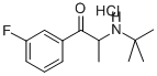 1-PROPANONE, 2-[(1,1-DIMETHYLETHYL)AMINO]-1-(3-FLUOROPHENYL)-, HYDROCHLORIDE Structure