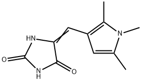 2,4-Imidazolidinedione, 5-[(1,2,5-trimethyl-1H-pyrrol-3-yl)methylene]- (9CI) Structure