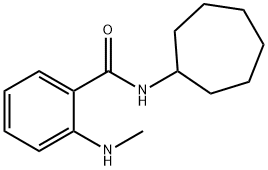 Benzamide, N-cycloheptyl-2-(methylamino)- (9CI) Structure