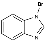 1H-벤즈이미다졸,1-브로모-(9CI) 구조식 이미지