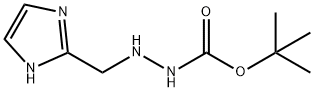 Hydrazinecarboxylic acid, 2-(1H-imidazol-2-ylmethyl)-, 1,1-dimethylethyl ester Structure