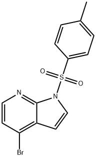 4-BROMO-1-[(4-METHYLPHENYL)SULFONYL]-1H-PYRROLO[2,3-B]PYRIDINE 구조식 이미지