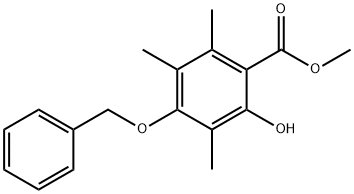 4-(Benzyloxy)-2-hydroxy-3,5,6-trimethylbenzoic acid methyl ester Structure