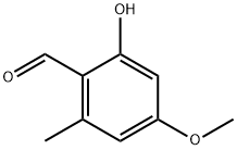 4-메톡시-6-메틸살리실알데히드 구조식 이미지