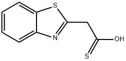2-벤조티아졸에탄티오이산(9CI) 구조식 이미지