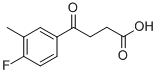 4-(4-FLUORO-3-메틸페닐)-4-옥소부티르산 구조식 이미지