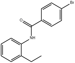 4-bromo-N-(2-ethylphenyl)benzamide Structure