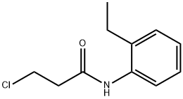 3-chloro-N-(2-ethylphenyl)propanamide 구조식 이미지