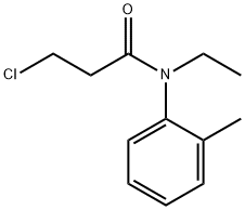 3-chloro-N-ethyl-N-(2-methylphenyl)propanamide Structure