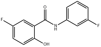 Benzamide, 5-fluoro-N-(3-fluorophenyl)-2-hydroxy- (9CI) Structure