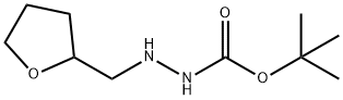 Hydrazinecarboxylic acid, 2-[(tetrahydro-2-furanyl)methyl]-, 1,1-dimethylethyl Structure