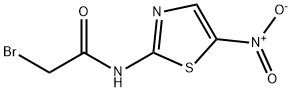 2-브로모-N-(5-니트로티아졸-2-일)아세트아미드 구조식 이미지