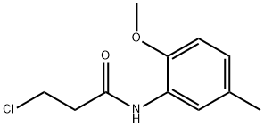 3-chloro-N-(2-methoxy-5-methylphenyl)propanamide Structure