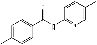 4-메틸-N-(5-메틸-2-피리디닐)벤자미드(ZolpideM불순물) 구조식 이미지