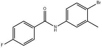 N-(4-bromo-3-methylphenyl)-4-fluorobenzamide Structure