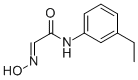 N-((3-ETHYLPHENYL)-2-HYDROXYIMINO)-ACETAMIDE Structure