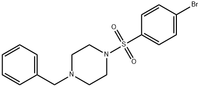 1-벤질-4-(4-브로모페닐술포닐)피페라진 구조식 이미지