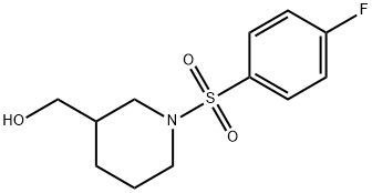 (1-(4-플루오로페닐설포닐)피페리딘-3-일)메탄올 구조식 이미지