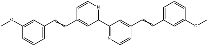 4,4'-Bis[2-(3-methoxyphenyl)ethenyl]-2,2'-bipyridine Structure