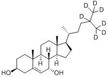 7ALPHA-HYDROXYCHOLESTEROL-25,26,26,26,27,27,27-D7 Structure