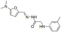 글리신,N-(3-메틸페닐)-,[[5-(디메틸아미노)-2-푸라닐]메틸렌]히드라지드(9CI) 구조식 이미지