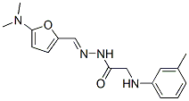 Glycine,  N-(3-methylphenyl)-,  [[5-(dimethylamino)-2-furanyl]methylene]hydrazide  (9CI) Structure